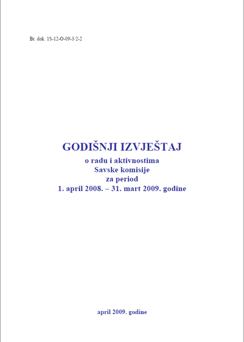 Godišnji izvještaj za finansijsku godinu 2008.